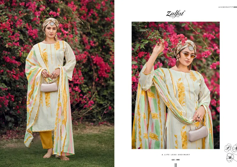 Iconic by Zulfat Pure Cotton Printed Dress Material Wholesale Market In Surat